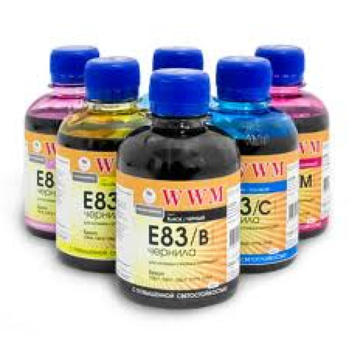 Комплект чорнил WWM для Epson E83 по 200мл